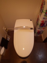 直線を基調としたシンプルですっきりしたトイレ 港区Y様邸 直線を基調としたシンプルですっきりしたトイレ 港区Y様邸